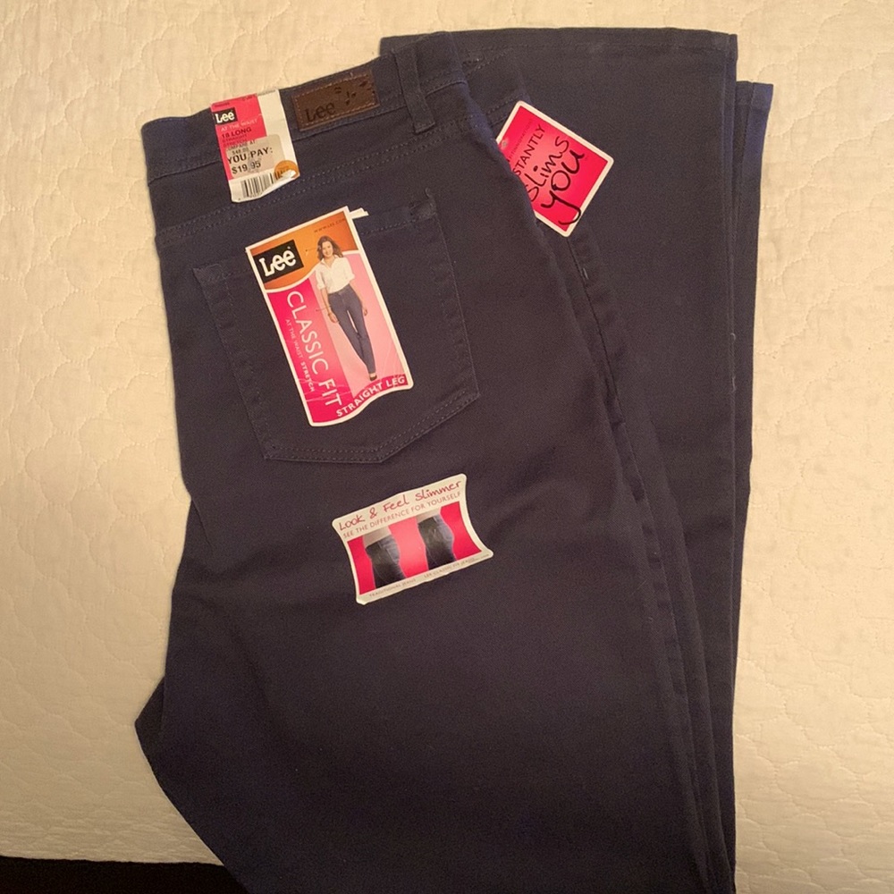 Navy blue Lee jeans
